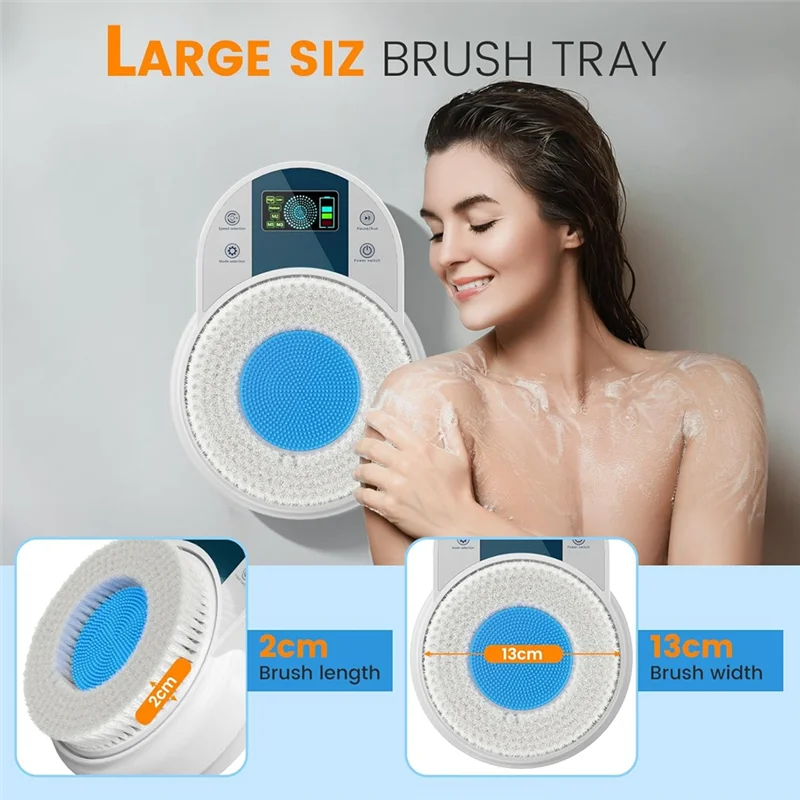 SmartScrub Pro – Wall-Mounted Back & Body Shower Cleaner