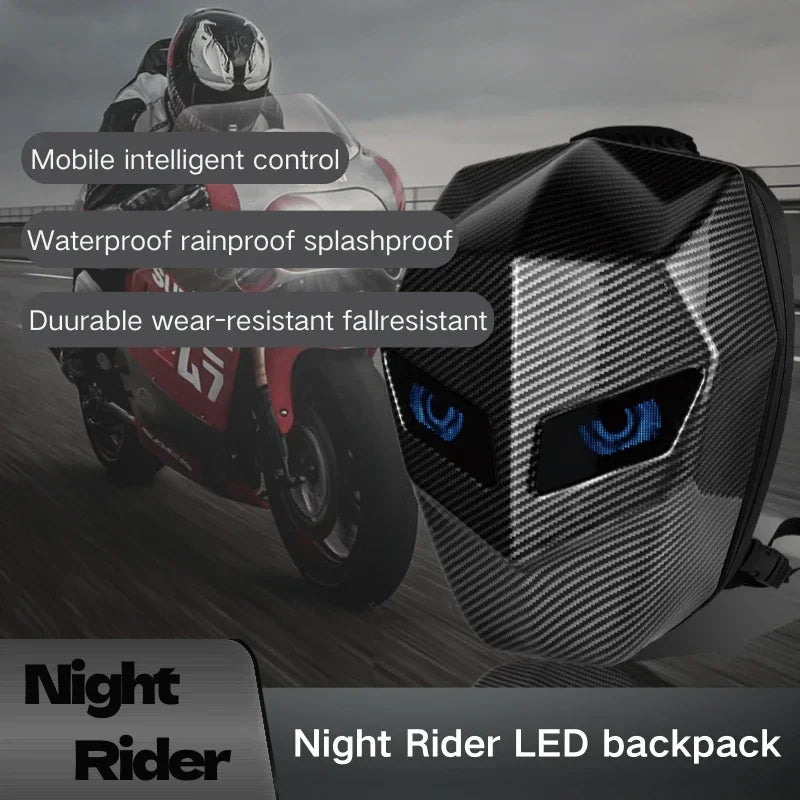 HelmetPro LED Motorcycle Backpack