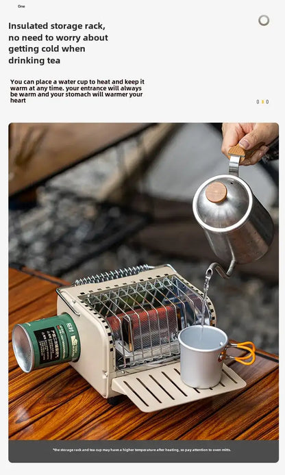 NomadWarm 2-in-1 Camping Gas Stove Heate