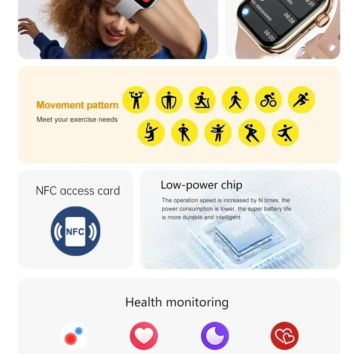 2025 Series 10 AquaLink GPS Smartwatch – NFC, Waterproof, for iPhone & Android