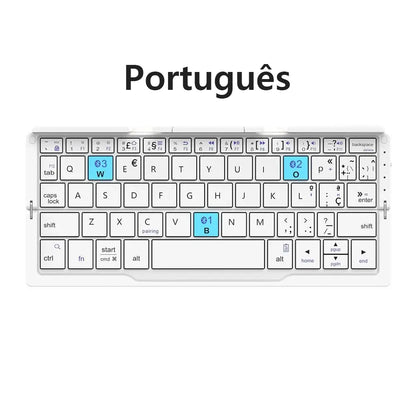 FlexiType Go – Foldable Mini Keyboard for Tablets, Phones & Laptops