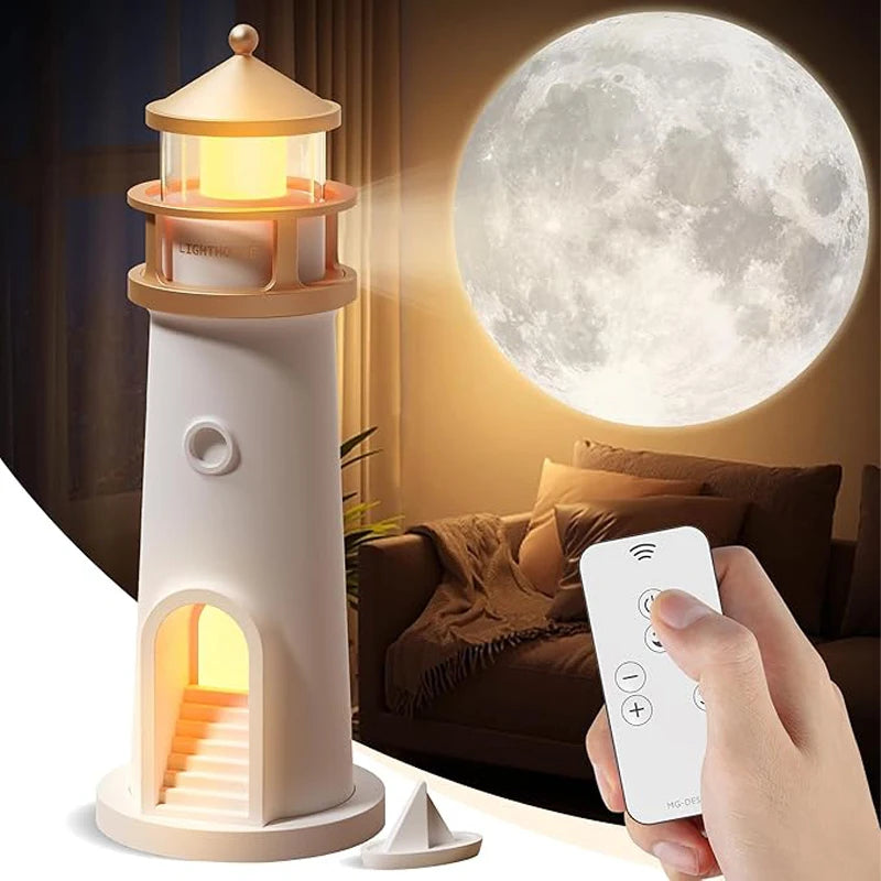 LunaBeam Pro – Smart Moon & Lighthouse Projection Lamp
