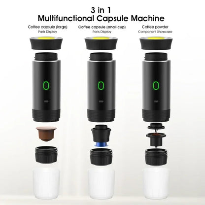 EspressoJet Wireless – Travel Coffee Machine for Capsules & Ground Coffee