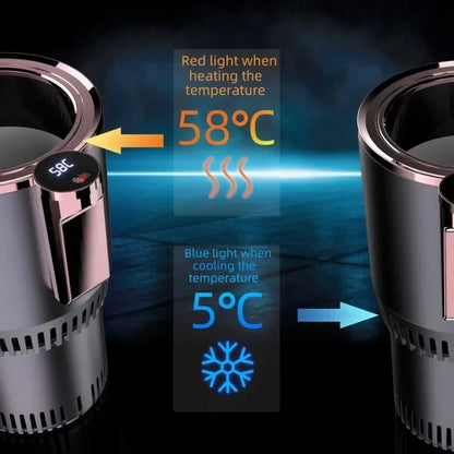 ThermoCruise Duo – Rapid Heat & Cool Mug for Car, Home & Office