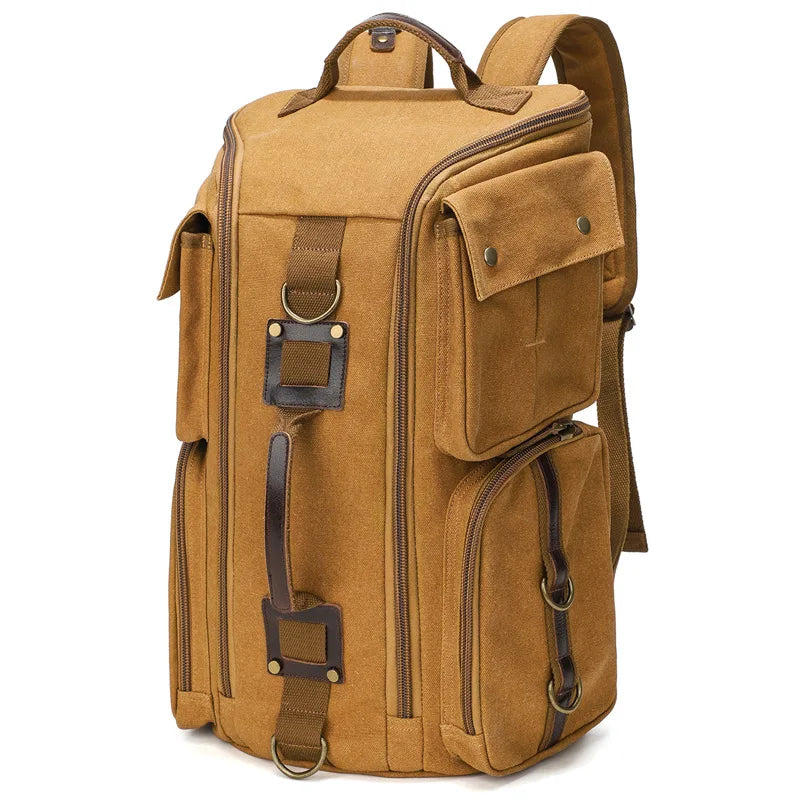 VintageCanvas 16-Inch Laptop Backpack
