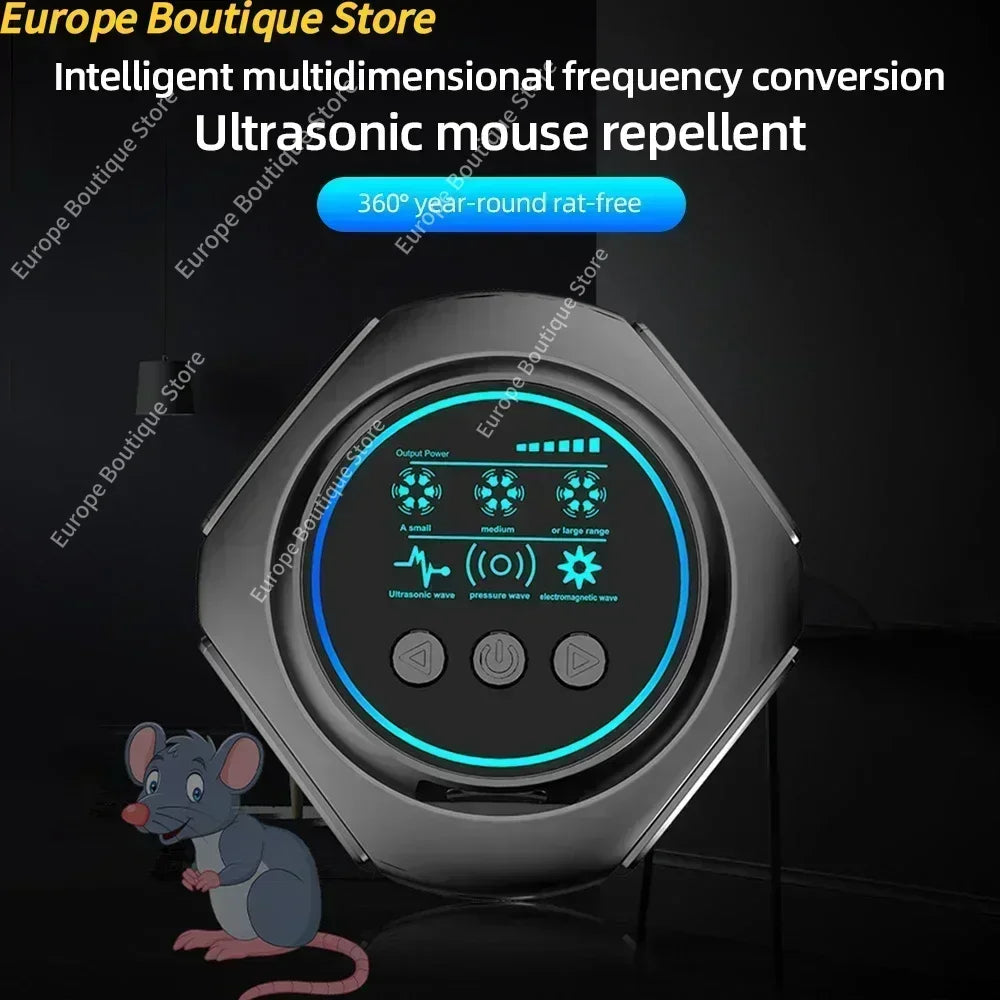 PestGuard 360 – Ultrasonic Rodent & Insect Repeller