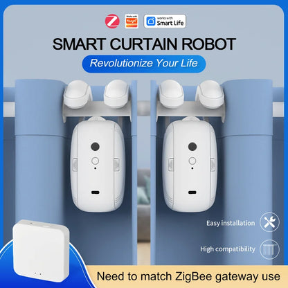 Roman Track Curtain Robot – Zigbee, Alexa/Google/Siri