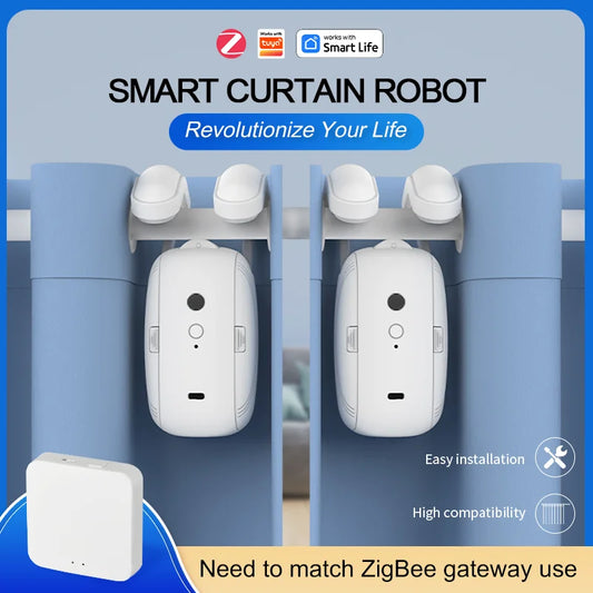 Roman Track Curtain Robot – Zigbee, Alexa/Google/Siri