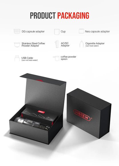 BrewGo Elite – Portable Espresso Maker for Car & Home