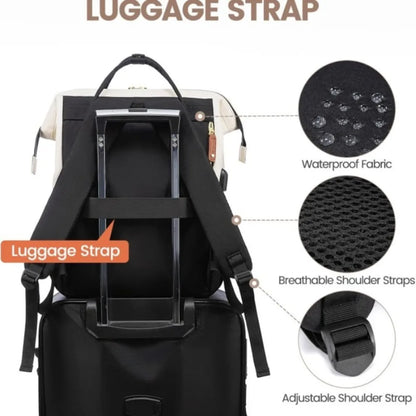 TechPro Waterproof Laptop Backpack