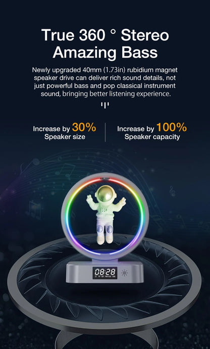 AstroBeat Glow – Floating Astronaut Bluetooth Speaker