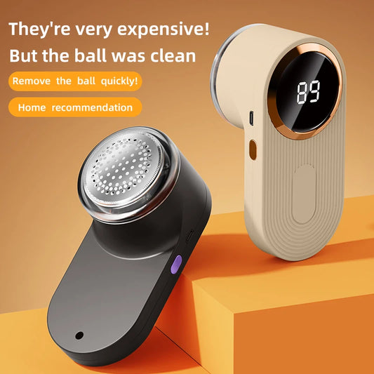 FuzzClean Pro – LED Digital Lint Remover, USB Rechargeable