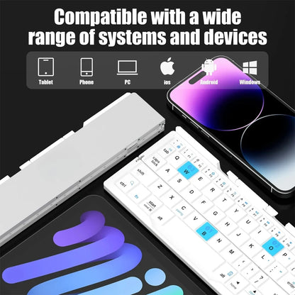 FlexiType Go – Foldable Mini Keyboard for Tablets, Phones & Laptops