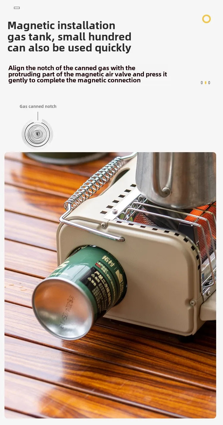 NomadWarm 2-in-1 Camping Gas Stove Heate