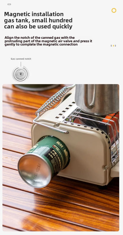 NomadWarm 2-in-1 Camping Gas Stove Heate