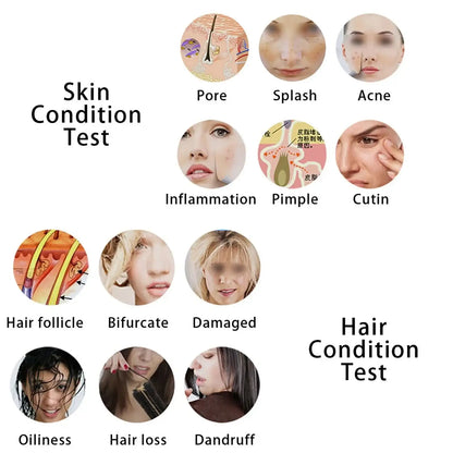 ClearView 5-Inch Skin & Scalp Analyser – Dual-Lens, Rechargeable