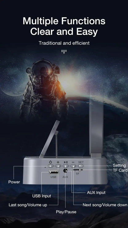 AstroBeat Glow – Floating Astronaut Bluetooth Speaker