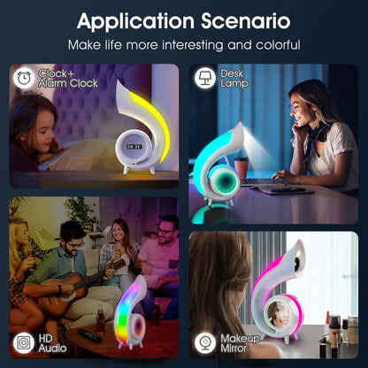 GlowSync 360 – Intelligent Mirror Speaker System