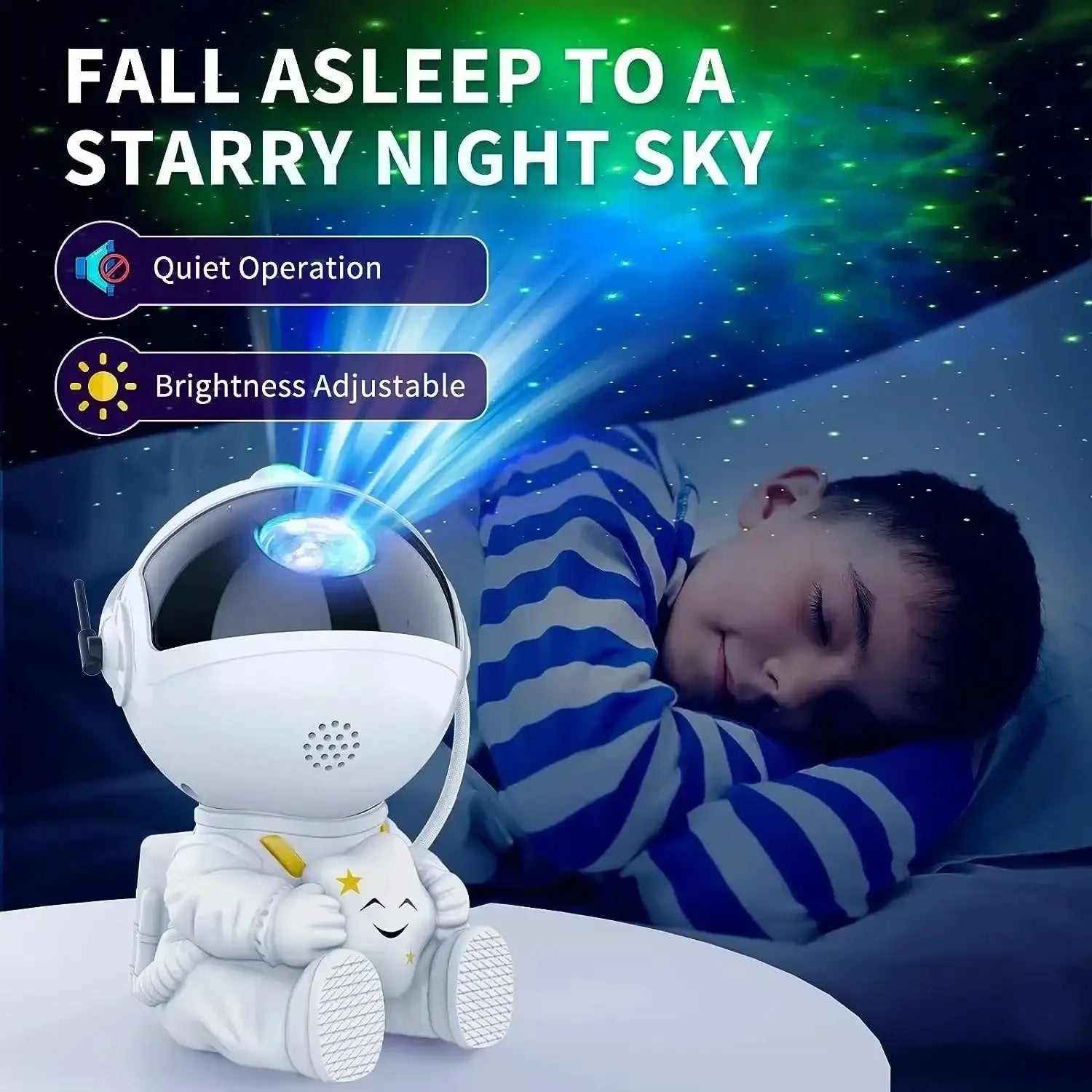 Astronaut Galaxy Star Projector – Nebula LED Night Light