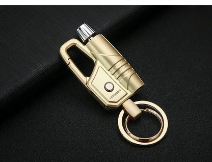 FlameMate Multi-Function Keychain Lighter – Windproof, Refillable & Durable