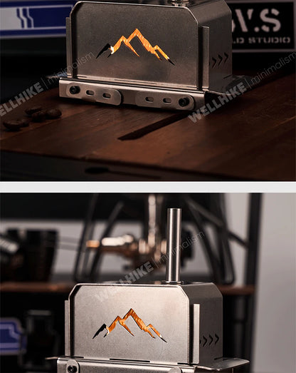 TrailHearth Mini Wood Stove – Portable Candle & Incense Burner