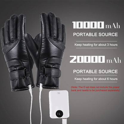 FrostGuard USB-Heated Cycling Gloves – Waterproof Touchscreen