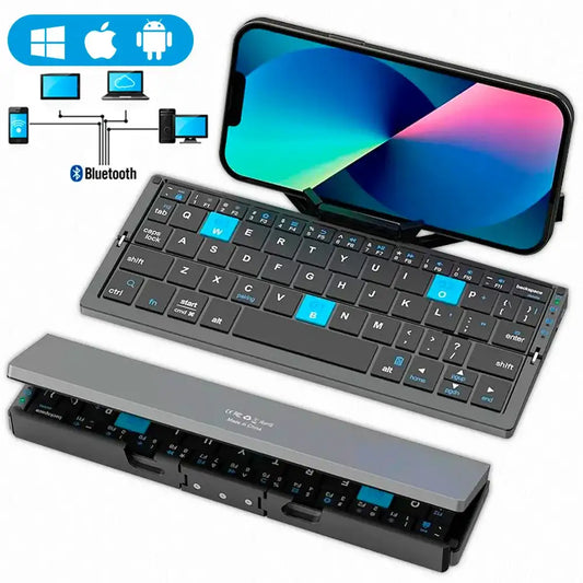 FlexiType Go – Foldable Mini Keyboard for Tablets, Phones & Laptops