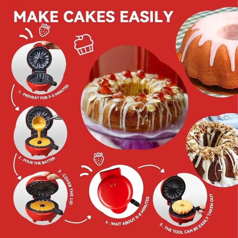 BakeJoy 360 – Compact Breakfast & Snack Cake Maker