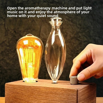 Vintage Glass Essential Oil Diffuser – Ultrasonic Cold Mist