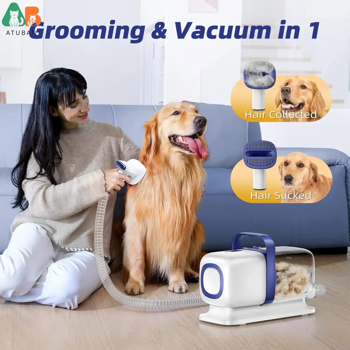ShedMaster 15,000Pa Pet Grooming Vacuum – 2L Large Capacity