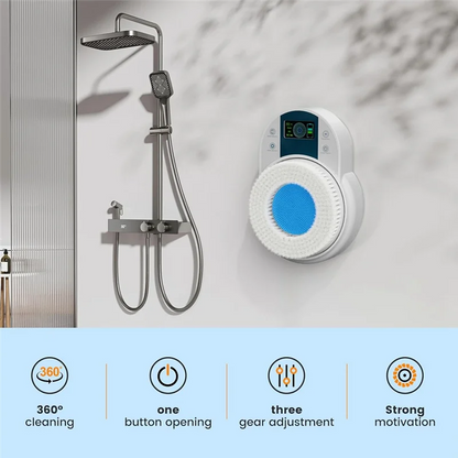 SmartScrub Pro – Wall-Mounted Back & Body Shower Cleaner