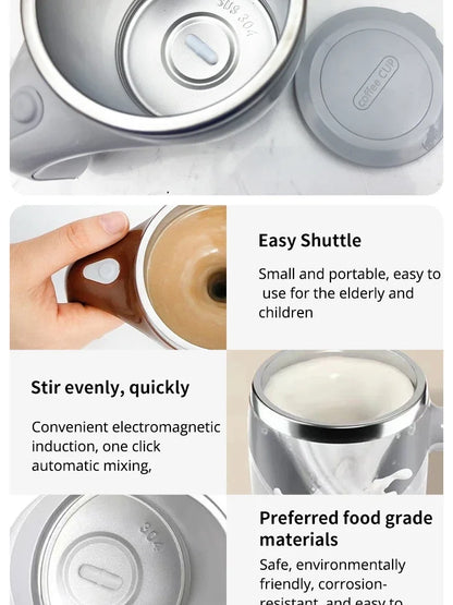 MagneticMix Pro – Self-Stirring Mug