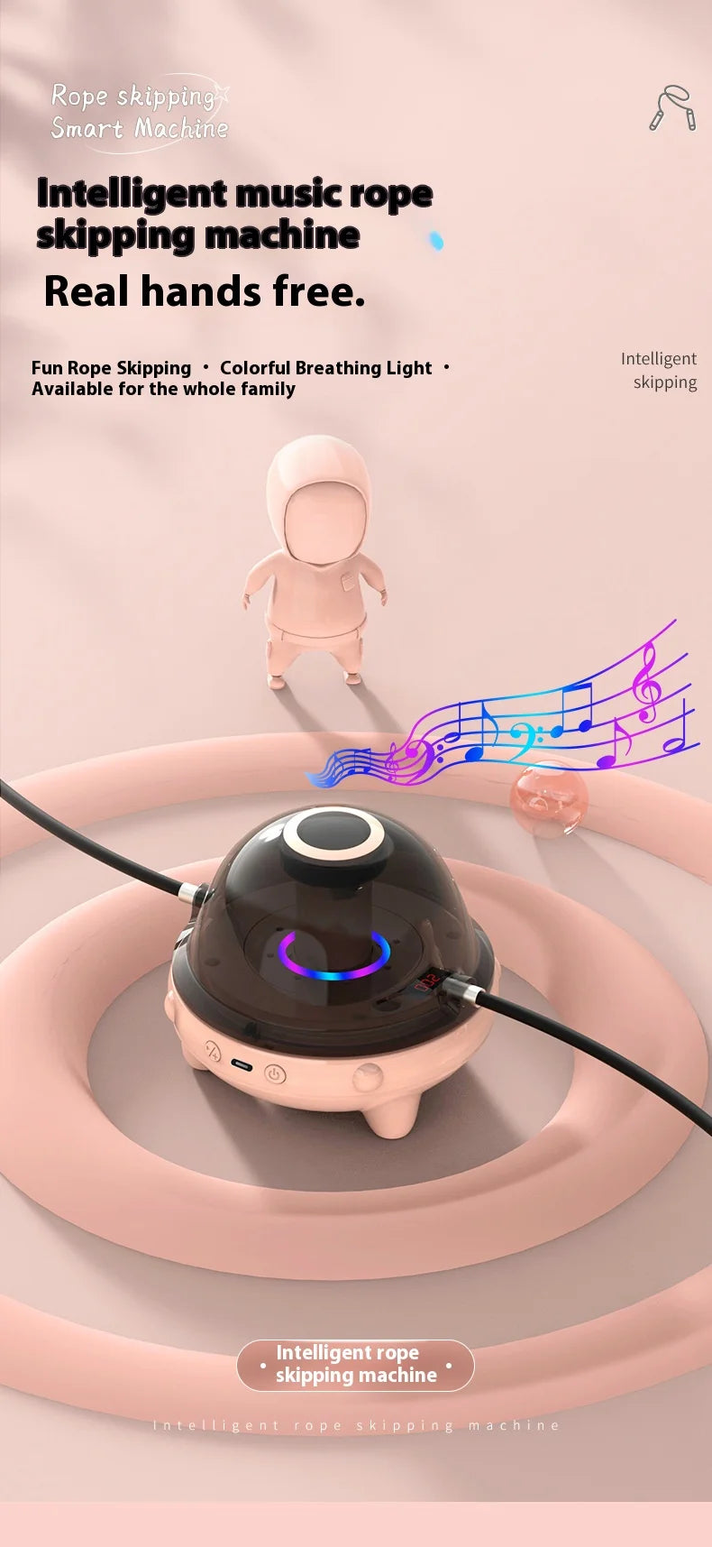 SkipTech Pro – Smart Automatic Jump Rope Machine