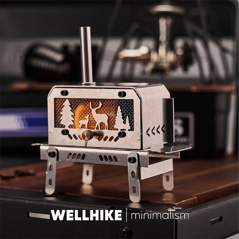 TrailHearth Mini Wood Stove – Portable Candle & Incense Burner