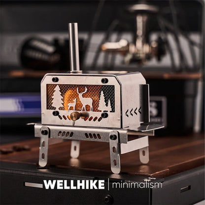 TrailHearth Mini Wood Stove – Portable Candle & Incense Burner