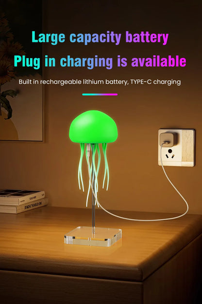 Jellyfish Lamp – RGB Voice-Control Night Light for Bedside Magic