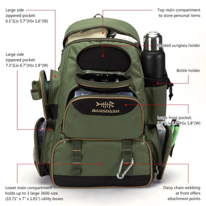 BassPro GearPack – Tactical Fishing Tackle Backpack