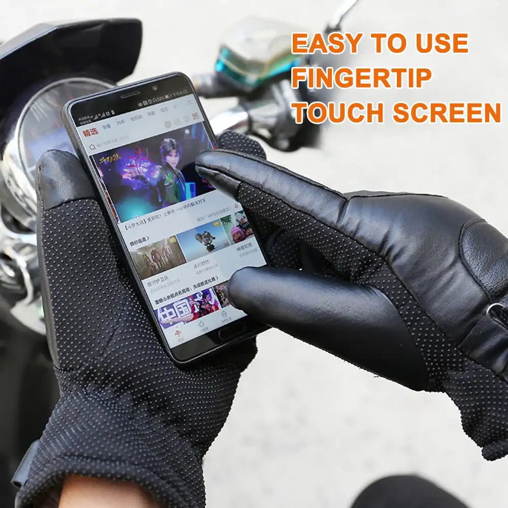 FrostGuard USB-Heated Cycling Gloves – Waterproof Touchscreen