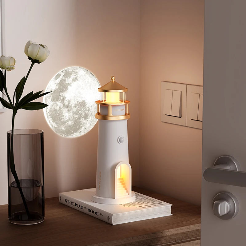 LunaBeam Pro – Smart Moon & Lighthouse Projection Lamp