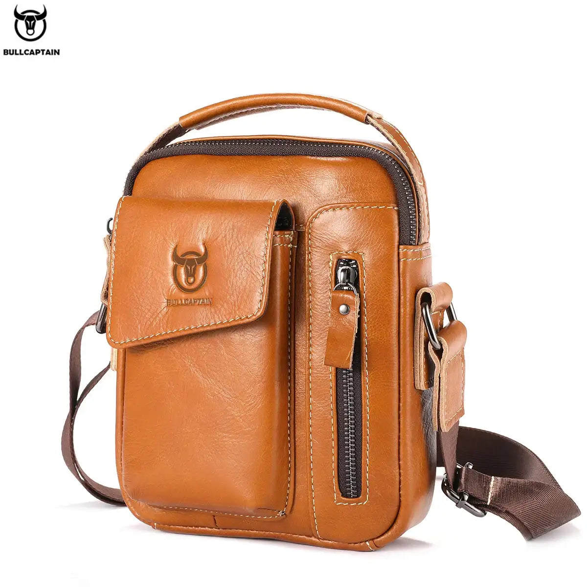UrbanCarry Leather Messenger Bag
