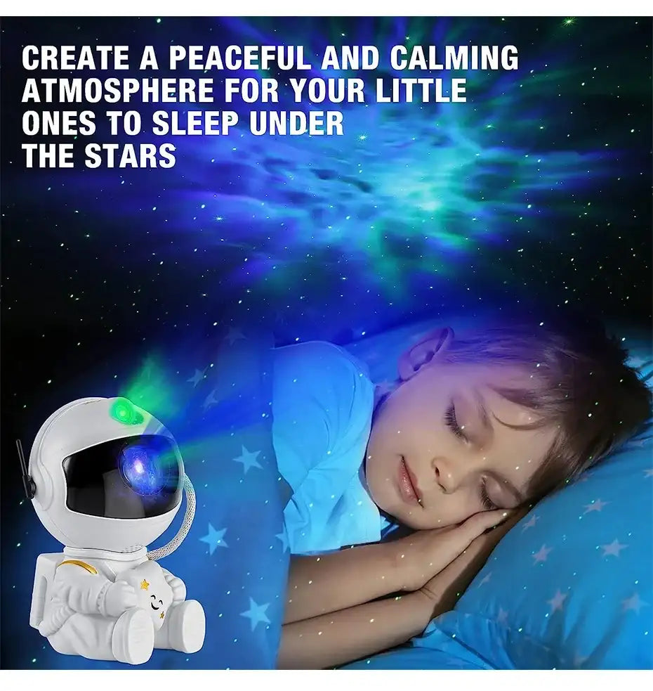 Astronaut Galaxy Star Projector – Nebula LED Night Light