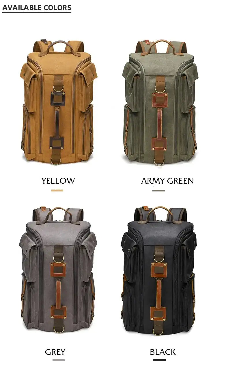 VintageCanvas 16-Inch Laptop Backpack