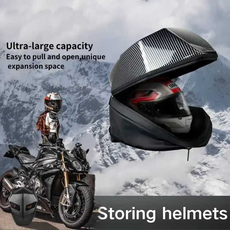 HelmetPro LED Motorcycle Backpack
