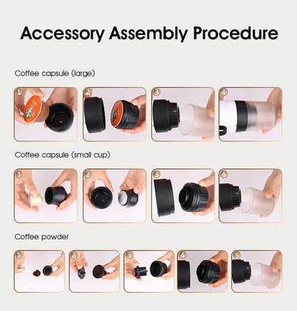 EspressoJet Wireless – Travel Coffee Machine for Capsules & Ground Coffee