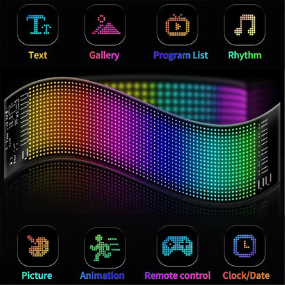 ScrollBright™ LED Car Sign – Customisable App-Control Display Panel