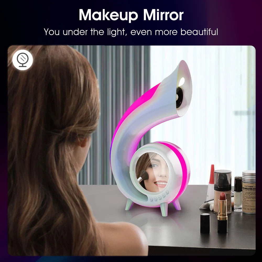 GlowSync 360 – Intelligent Mirror Speaker System