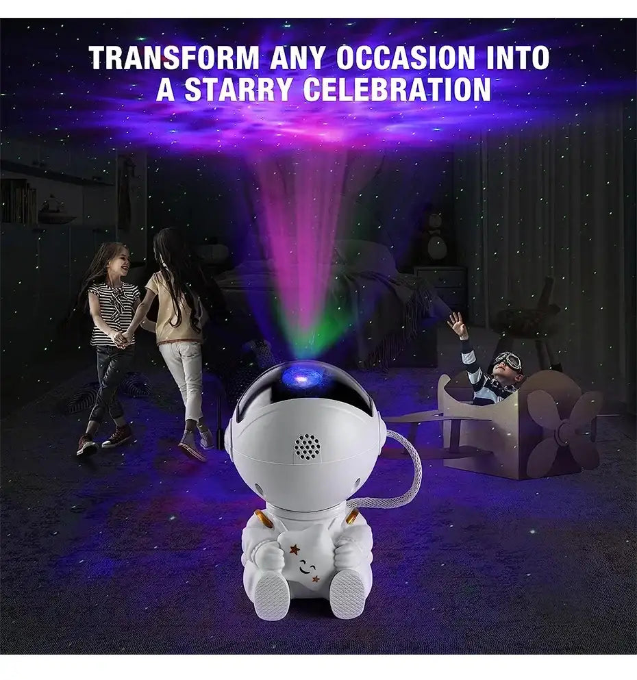 Astronaut Galaxy Star Projector – Nebula LED Night Light