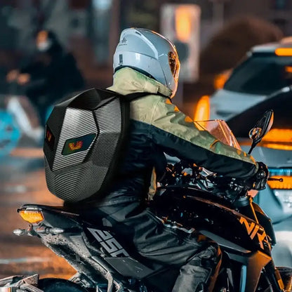 HelmetPro LED Motorcycle Backpack