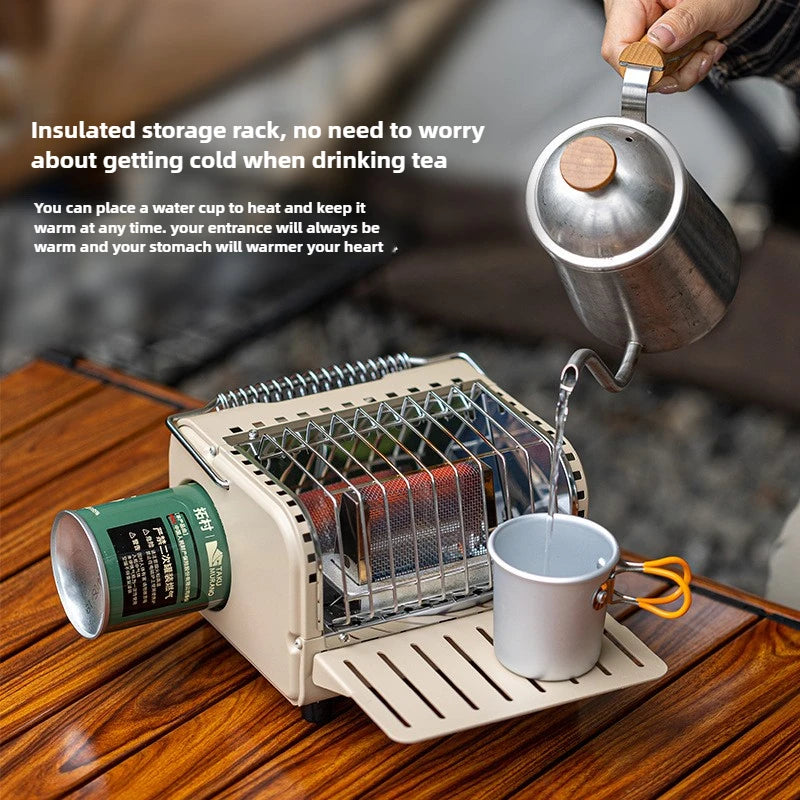 NomadWarm 2-in-1 Camping Gas Stove Heate
