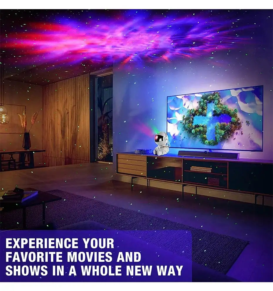 Astronaut Galaxy Star Projector – Nebula LED Night Light